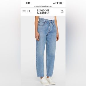 Agolde baggy tapered wide leg barrel/balloon jeans
